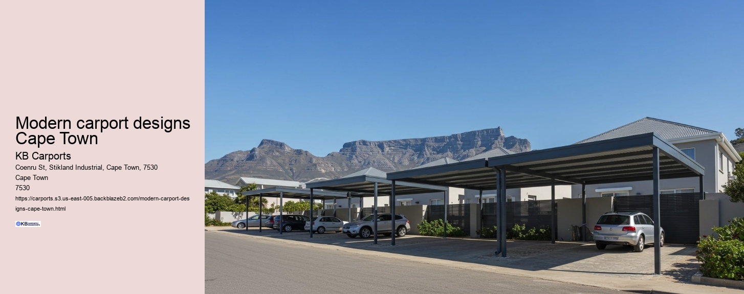 modern carport designs Cape Town